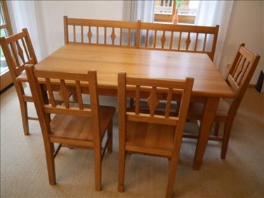 Abbildung: Essgruppe Massivholz Kiefer 