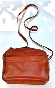 Abbildung: Damen-Handtasche, echt Leder, klein, Braun, sehr gut 